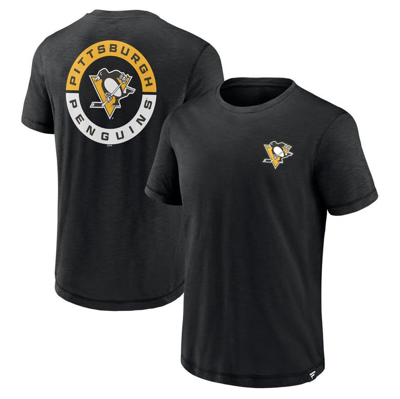 Fanatics Branded Black Pittsburgh Penguins High Stick T-shirt