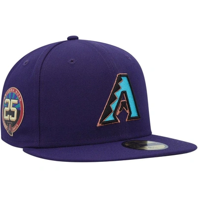 New Era Men's  Purple Arizona Diamondbacks Turn Back The Clock 59fifty Fitted Hat