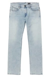 Volcom Vorta Slim Straight Jeans In Heavy Worn Faded
