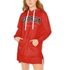 GAMEDAY COUTURE GAMEDAY COUTURE RED GEORGIA BULLDOGS TAKE A KNEE RAGLAN HOODED SWEATSHIRT DRESS