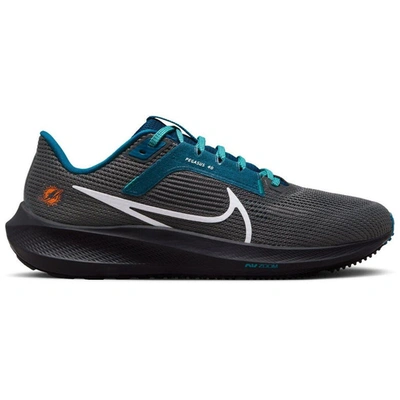 Nike Men's Pegasus 40 (nfl Miami Dolphins) Road Running Shoes In Grey