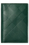 BURBERRY BATEMAN CHECK EMBOSSED LEATHER BIFOLD WALLET