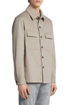 Zegna Oasi Cashmere Overshirt In Gray