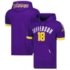 Pro Standard Men's  Justin Jefferson Purple Minnesota Vikings Player Name And Number Hoodie T-shirt In Purple