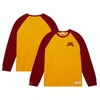 MITCHELL & NESS MITCHELL & NESS GOLD MINNESOTA GOLDEN GOPHERS LEGENDARY SLUB RAGLAN LONG SLEEVE T-SHIRT