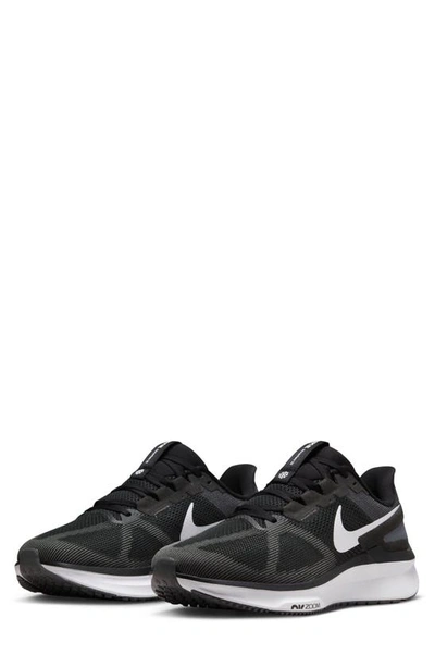 Nike Men's Structure 25 Road Running Shoes (extra Wide) In Black
