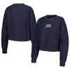 LEAGUE COLLEGIATE WEAR LEAGUE COLLEGIATE WEAR NAVY PENN STATE NITTANY LIONS TIMBER CROPPED PULLOVER SWEATSHIRT