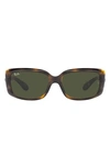 Ray Ban 58mm Rectangular Sunglasses In Havana