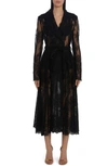 DOLCE & GABBANA SHEER LACE TRENCH COAT