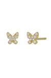 Bony Levy Mika Diamond Butterfly Stud Earrings In 18k Yellow Gold