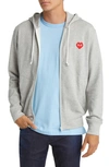 Off-white Comme Des Gar Ons Play Mens Grey Other Materials Sweatshirt In Grey