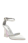 Katy Perry The Lookerr Ankle Strap Pointed Toe Pump In Optic White