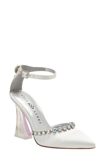 Katy Perry Women's The Lookerr Closed Toe Lucite Heel Pumps In White