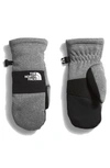 The North Face Kids' Sierra E-tip Mittens In Tnf Medium Grey Heather