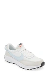 Nike Women's Waffle Debut Shoes In White/ Blue Tint/ White
