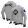 PRO STANDARD PRO STANDARD HEATHER grey SEATTLE SEAHAWKS CREST EMBLEM PULLOVER SWEATSHIRT