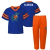 OUTERSTUFF INFANT ROYAL FLORIDA GATORS TWO-PIECE RED ZONE JERSEY & PANTS SET