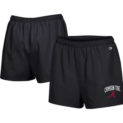 Champion Women's  Black Alabama Crimson Tide Football Fan High Waist Shorts