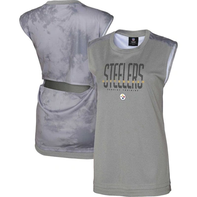 OUTERSTUFF GRAY PITTSBURGH STEELERS NO SWEAT TANK TOP