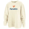 Pressbox Women's  Cream Fanatics Corporate Corded Mercy Pullover Sweatshirt In Cream