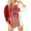 GAMEDAY COUTURE GAMEDAY COUTURE RED TEXAS TECH RED RAIDERS HALL OF FAME COLORBLOCK PULLOVER HOODIE