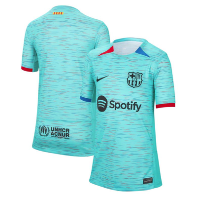 Nike Kids' Youth   Aqua Barcelona 2023/24 Third Replica Jersey