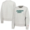 LEAGUE COLLEGIATE WEAR LEAGUE COLLEGIATE WEAR ASH MICHIGAN STATE SPARTANS BOXY PULLOVER SWEATSHIRT