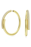 Swarovski Dextera Hoop Earrings In Gold