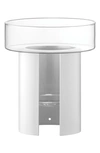 Lsa Terrazza Planter - 8.8" In White/ Clear Glass