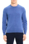 Theory Hilles Cashmere Hoodie In Indigo Melange