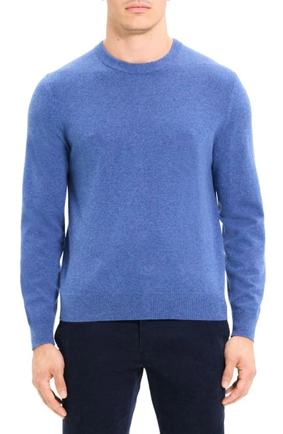 Theory Hilles Cashmere Hoodie In Indigo Melange