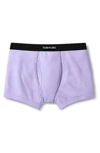 Tom Ford Logo-trim Boxer Briefs In Lilac