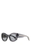 Alexander Mcqueen Dark Grey Cat Eye Sunglasses In Gray