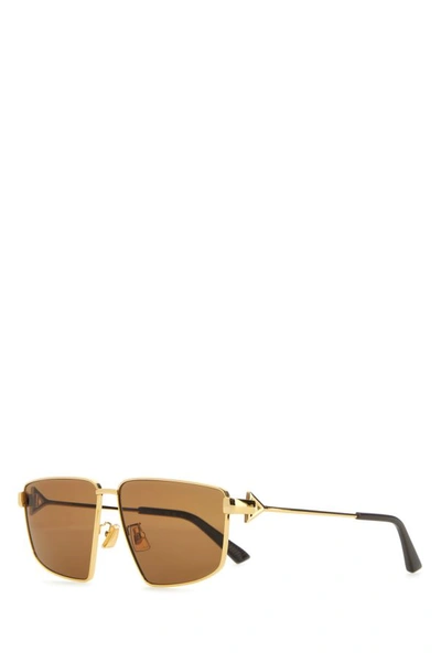 Bottega Veneta Woman Gold Metal Sunglasses