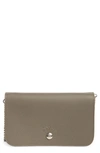 Longchamp Le Pliage Neo Wallet On A Chain In Taupe