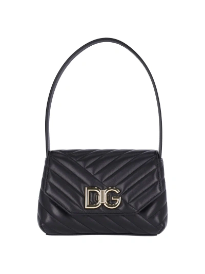 Dolce & Gabbana Lop Shoulder Bag In Black  