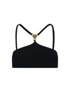 Versace Bikini Tops In Nero