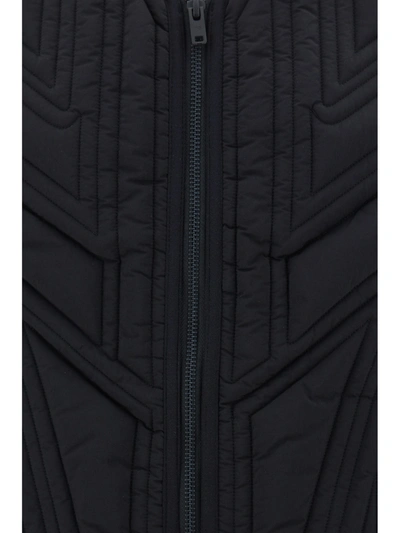 Y-3 X Adidas Quilted Zip-up Waistcoat In Black