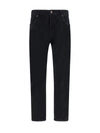 Saint Laurent Oklahoma Jeans In Black Denim In Black