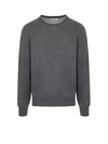 Brunello Cucinelli Cashmere And Silk Sweater In Grigio