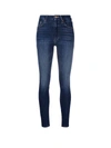 Mother High Waisted Looker Ankle Fray Jean - Atterley In Blu