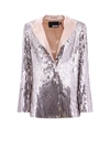 Rotate Birger Christensen Catheriiina Sequin Blazer In Beige