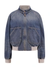 Golden Goose Bomber Jacket In Denim