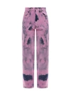 Darkpark Denim Trouser With Bleached Effect In Rosa