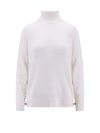 Michael Kors Joan Turtleneck Tulle Knit Sweater In Beige
