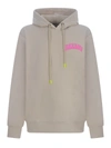 Barrow Hooded Sweatshirt In Dove Grey