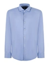 Hugo Boss Boss Shirt In Gnawed Blue