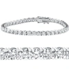 Pompeii3 10 Ct Diamond Tennis Bracelet 14k White Gold 7" Double Lock Clasp In Multi