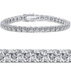 Pompeii3 10 Ct Lab-created Diamond Tennis Bracelet 14k White Gold 7" In Multi