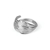 CHUPI I Can Fly Tiny Swan Feather Ring in Silver